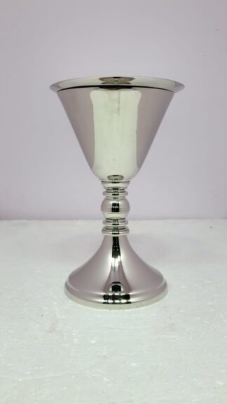 8 Inch Silver Plated Chalice with Silver Paten