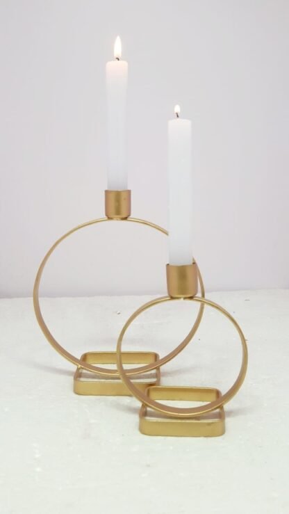 8 Inch Metal Candle Stand