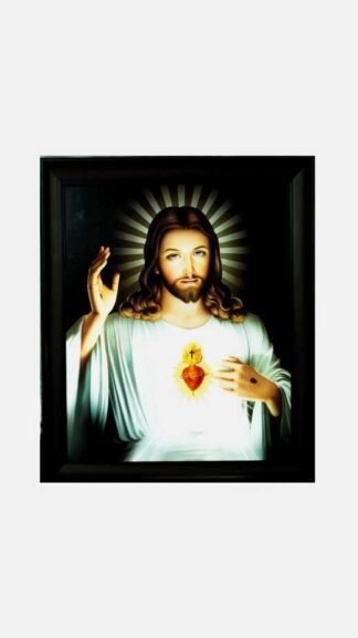 20*16 Inch Sacred Heart Jesus LED Photo Frame