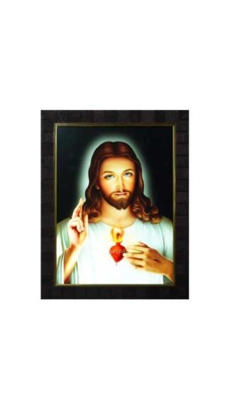18*14 Inch Sacred Heart Jesus Christ LED Photo Frame