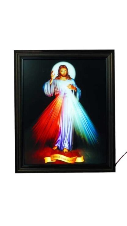 20*16 Inch Divine Mercy LED Photo Frame