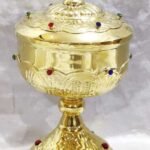 10 Inch Golde Finish Ciborium