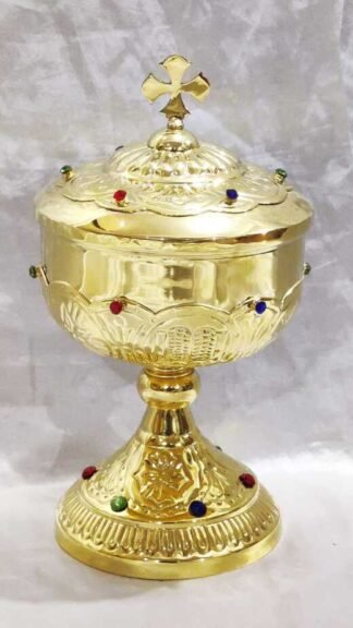 10 Inch Golde Finish Ciborium
