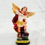 8 Inch Poly Marble St. Michael statue