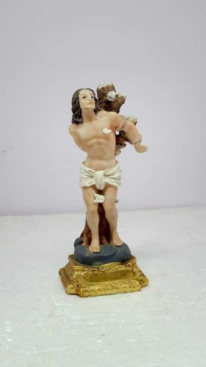 8.2 Inch Poly marble St.Sebastian Statue