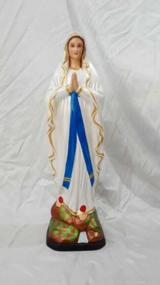 2 Feet Our Lady Of Lourdes Metallic Paint Statue