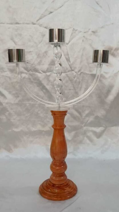 22.5 Inch Fiber Candle Stand