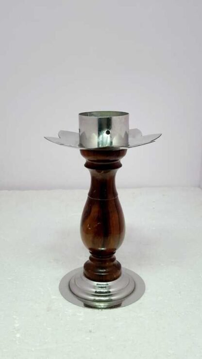 21 CM Wooden Candle Stand