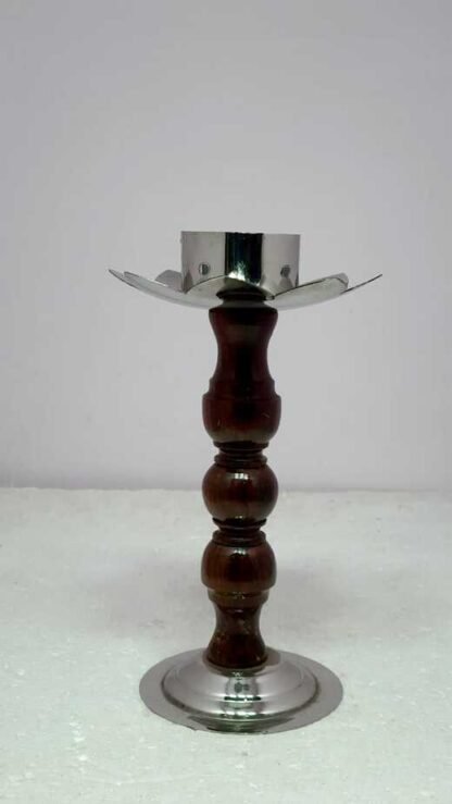 9 Inch Wooden Candle Stand