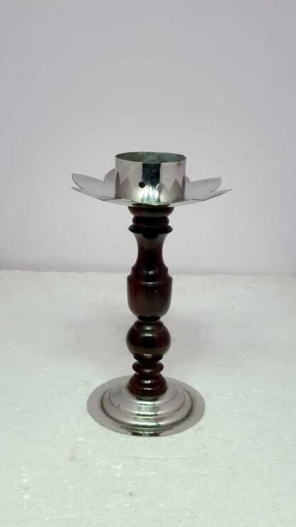 8.5 Inch Wooden Candle Stand