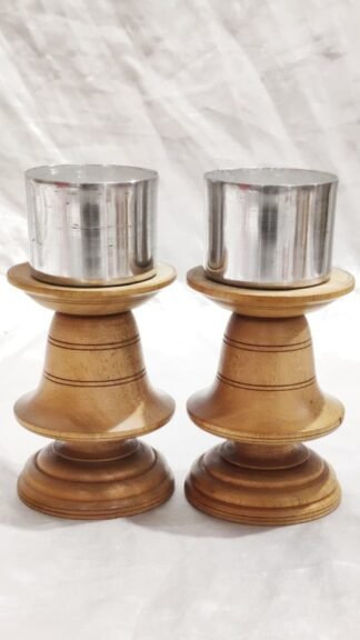 Wooden Votive Candle Holder - 5 Inch