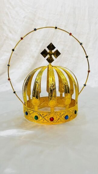 7 Inch Diameter Gold plated crown