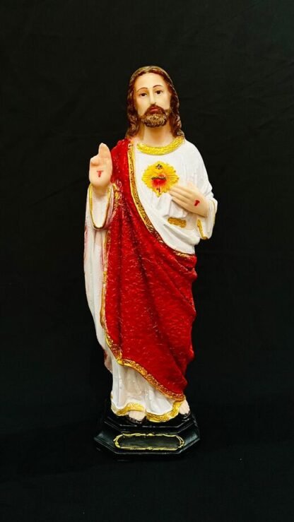 1 Feet Poly Marble Sacred Heart Statue
