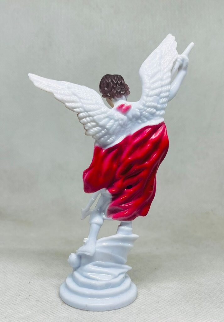 5 Inch St Michael Plastic Statue la corona del rosario Christian