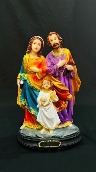 Best 12 Inch Holy Family poly marble Statue