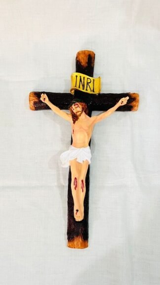 16 Inch Poly Marble Crucifix
