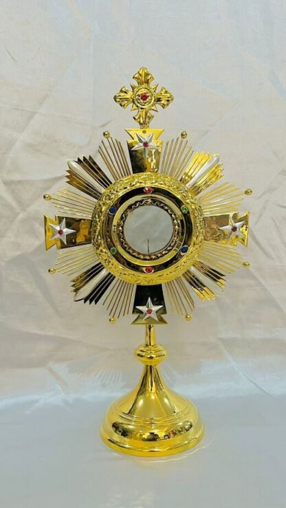 Gold Plated Monstrance 18 Inch