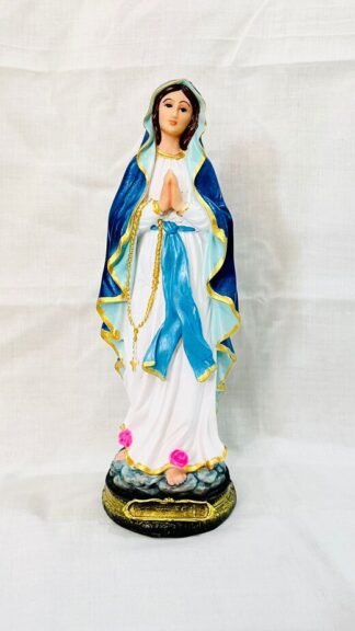 Buy 12 Inch Poly Marble Our Lady Of Lourdes Statue