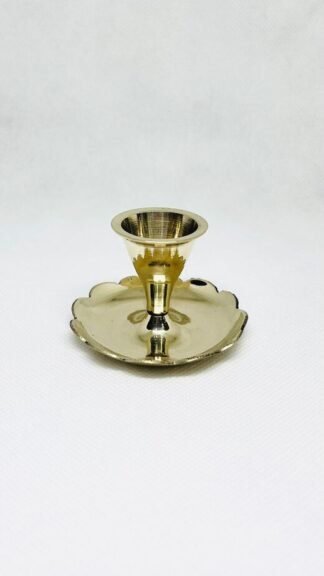 1.5 Inch Steel Gold Plated Candle Stand