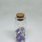 4 MM Lavender Colored Crystal Bead Chain Rosary