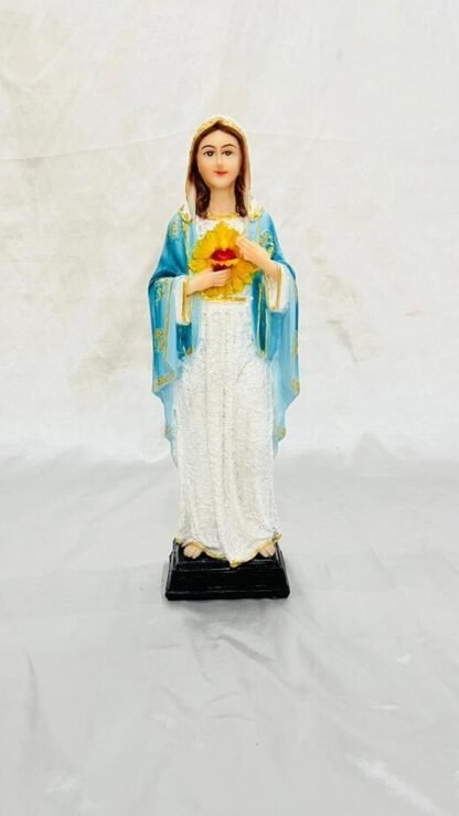 Sacred Heart Mary Statue 13 Inch