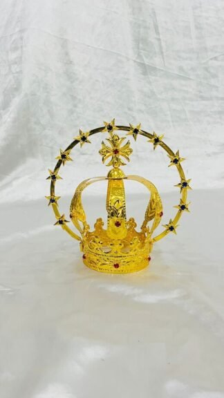 4.5 Inch Diameter Gold plated crown