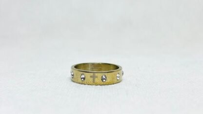 Gold Plated Crystal embedded Ring