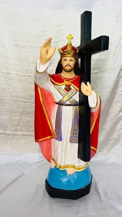 3 Feet Fiber Christ the king Statue