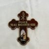 Jesus christ 6*5 Inch Brown Colored Door Sticker