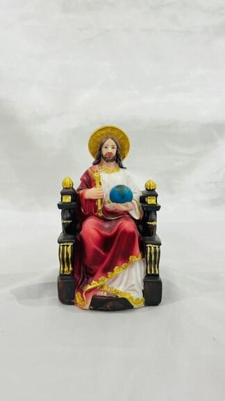 5 Inch Poly marble Christ the king Statue