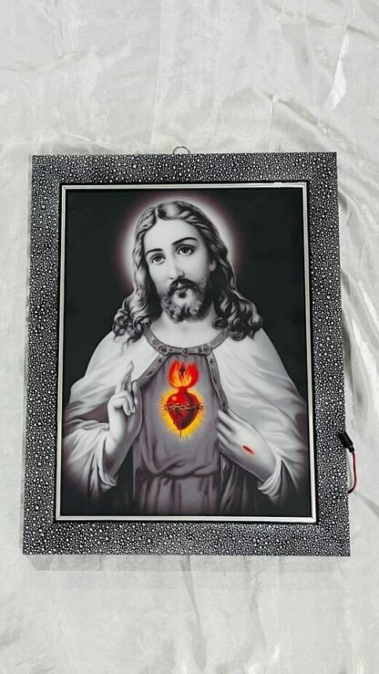20*16 Inch Sacred Heart LED Photo Frame