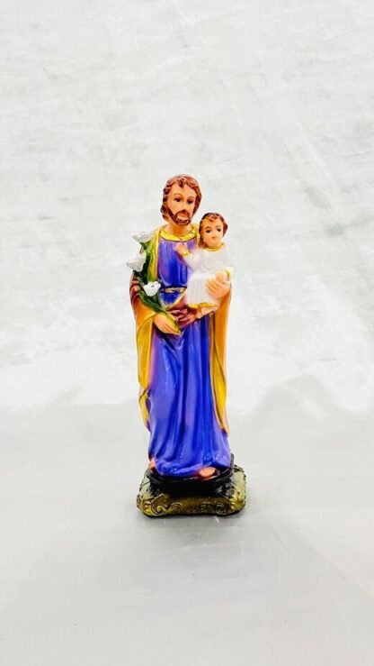 8 Inch Poly Marble St. Joseph Statue