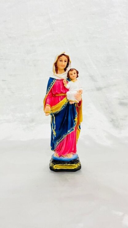 9 Inch Poly Marble Madonna Mary Statue