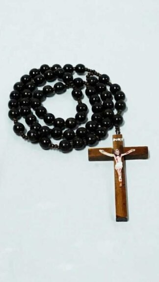 12 MM Wooden Photo Rosary