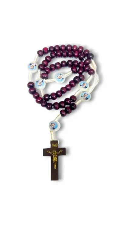 Buy Wooden Colored Thread Rosary 8 MM Online