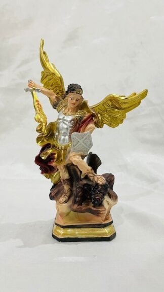 8 In ST Michael Poly marble Statue