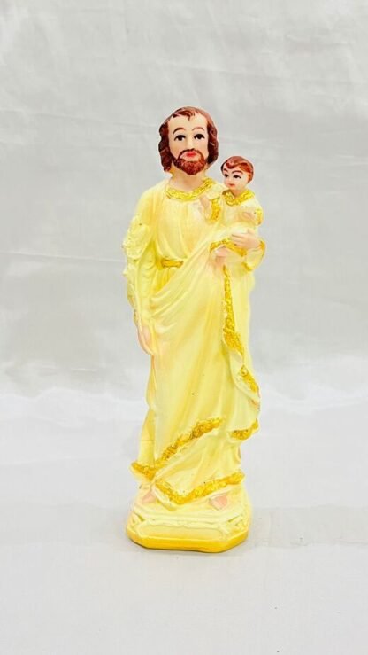 8.5 Inch Poly Marble St Joseph Statue