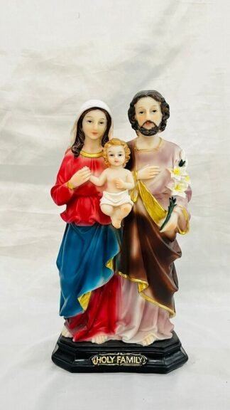 11 Inch Poly Marble Holy Family Statue