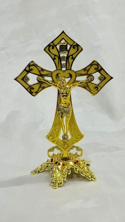 Buy 7.5 Inch Elegant Gold Plated Crucifix