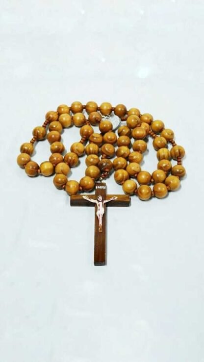 14 MM Big Olive Round Photo Rosary