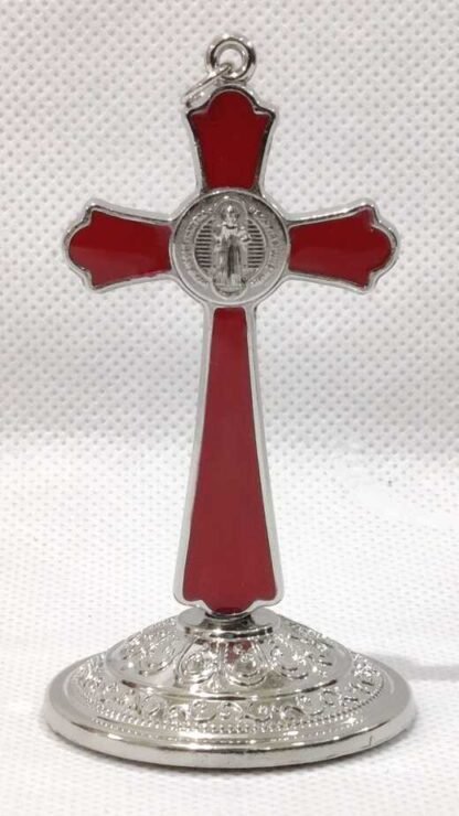 silver Plated Car Cross - 3.5 Inch - Image 3