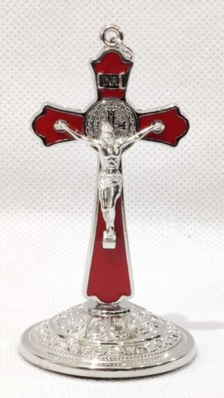 silver Plated Car Cross - 3.5 Inch