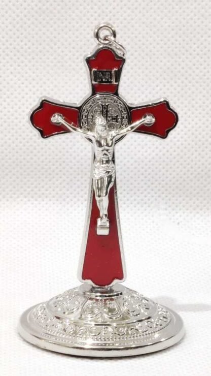 silver Plated Car Cross - 3.5 Inch