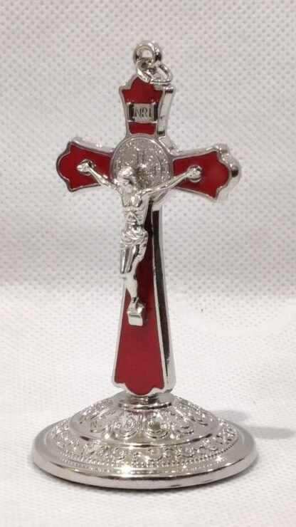 silver Plated Car Cross - 3.5 Inch - Image 2