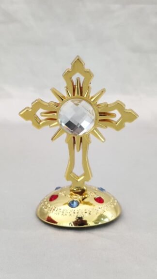 Gold Plated Crucifix For Car - 3.5 Inch