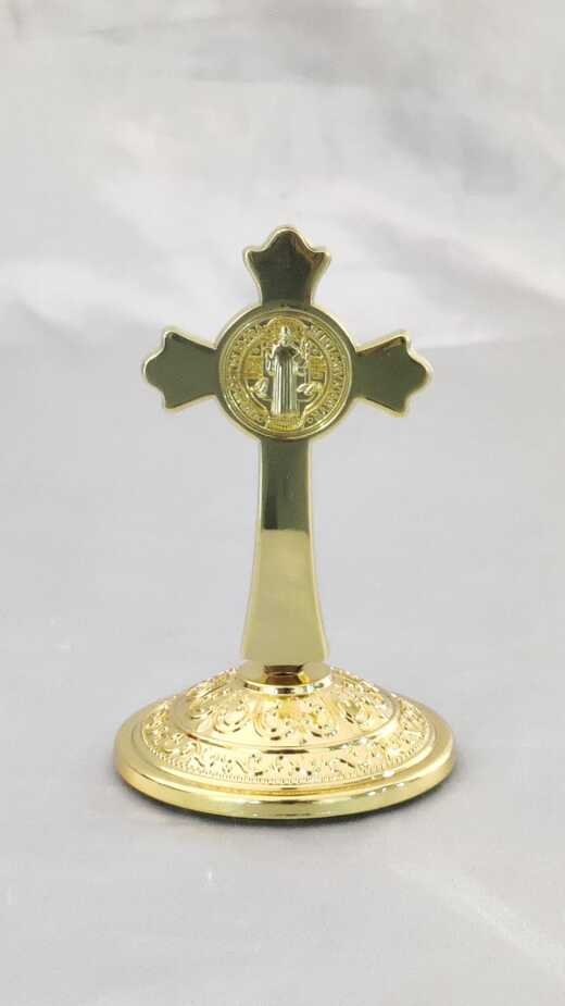 Gold Plated Car Cross - 3 Inch - Image 3