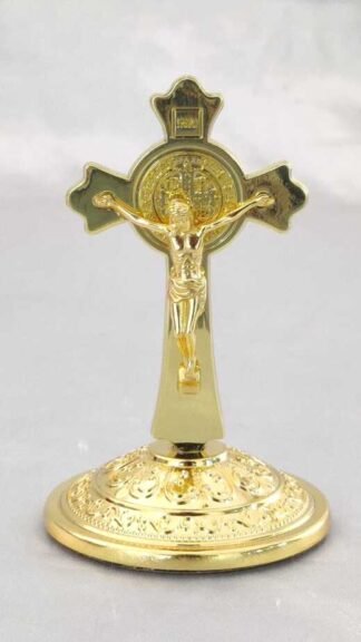 Gold Plated Car Cross - 3 Inch