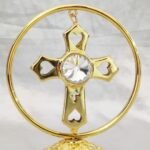Elegant Gold Plated Crucifix – 4.5 Inch