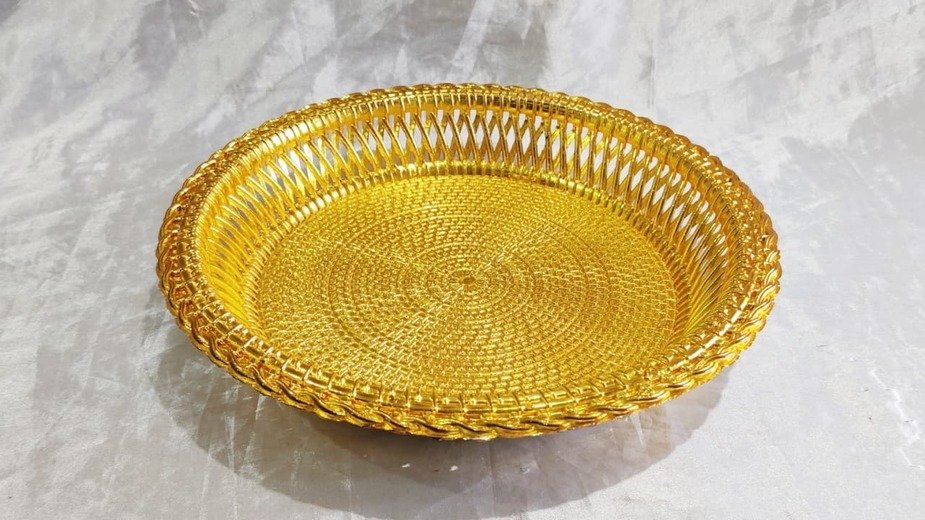 Gold color Plates - 10 Inch - Image 3