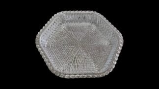 Silver color with stone Plates - 9 Inch